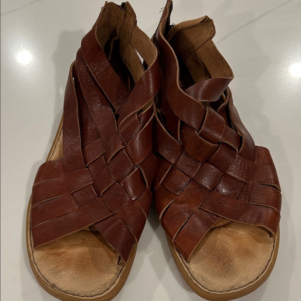 Born Iwa Woven Leather Women's Sandals 39 - Picture 3 of 3